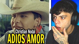 REACCIÓN Christian Nodal  Adiós Amor Video Oficial [upl. by Atekehs722]