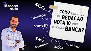 Como fazer uma redação nota 10 para qualquer banca  Com Prof Raphael Reis [upl. by Naelopan]