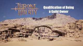 Qualification of being a guild owner Quest Throne and Liberty [upl. by Burkhard460]