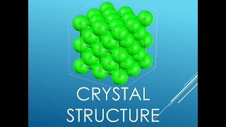 General Chemistry I 2024 62 Crystal structure [upl. by Duleba]