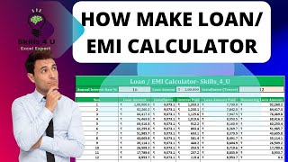 EMI Calculator in excel [upl. by Llebasi218]