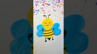 How to draw a Bee easy 🐝 Step by step Drawing for kids [upl. by Eelrahc]