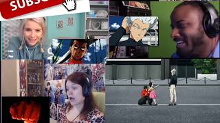 Garou vs Metal Bat Reaction Mashup  One Punch Man Season 2 [upl. by Doolittle]