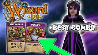 Wizard101 Level 170 Storm PvP OWL KING ART COMBO [upl. by Aslin]