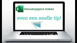 Snelle Korte Tip inhoudsopgave in Excel [upl. by Malik]