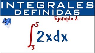 Integrales definidas  Ejemplo 2 [upl. by Selrahcnhoj]