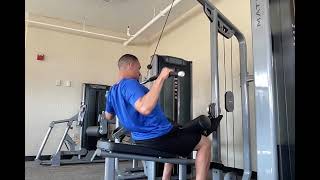 Cable Lat Pull Down Machine Under Bar Position [upl. by Asseneg]