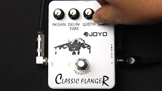 JOYO CLASSIC FLANGER pedal demo [upl. by Dana670]