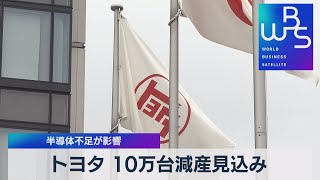 トヨタ 10万台減産見込み 半導体不足が影響【WBS】（2022年5月24日） [upl. by Euhsoj1]