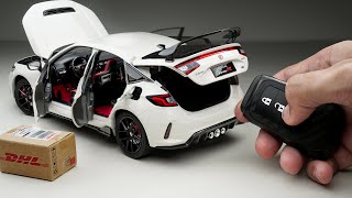 Unboxing of Honda Civic Type R FL5 118 Scale 💖 Super Realistic Diecast Model [upl. by Connell]