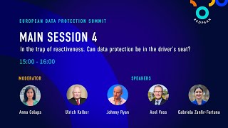 Main Session 4  In the trap of reactiveness Can data protection be in the driver’s seat [upl. by Obellia]