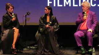 Parallel Mothers QampA part 1 NYFF 10821 Pedro Almodovar Penelope Cruz Milena Smit [upl. by Atniuq]