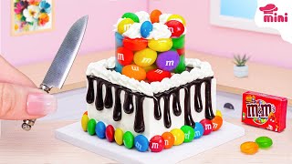 💕Mini Cake 💕 Mini Rainbow Cake Recipe With MampM Candies  Stunning Rainbow Cake Decoration Ideas [upl. by Osanna]