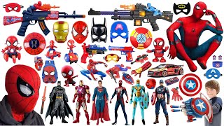 Spider Man action doll  Marvel popular toy collection  Marvel toy gun collection unboxing [upl. by Canada260]