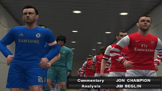 PES 2013 PSP Chelsea VS Arsenal [upl. by Olia]