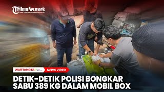 DetikDetik Polisi Bongkar Sabu 389 Kg dalam Mobil Box [upl. by Ingamar]