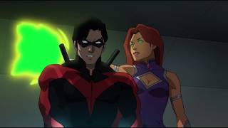 Teen Titans The Judas Contract second fight scene [upl. by Ahsoem]