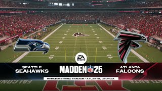 Madden 25  Seattle Seahawks  Atlanta Falcons  Week 7 [upl. by Horvitz]