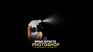 Quick Way Realistic Spray Effect in Photoshop  Photoshop shorts Video [upl. by Isyed]