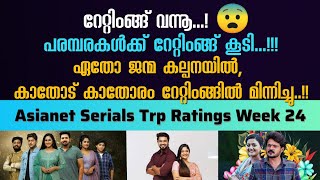 Asianet Serial TRP Rating Week 24  ഏഷ്യാനെറ്റ്‌ പരമ്പരകളുടെ 24 ആഴ്ച റേറ്റിംങ്ങ്  Starasianetmedia [upl. by Heilner]