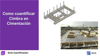 archicad Como cuantificar Cimbra en Cimentación [upl. by Laerdna]