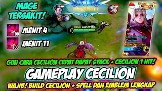 CARA MAIN CECILION STACK CEPAT❗ BUILD CECILION TERSAKIT❗ TUTORIAL amp GAMEPLAY CECILION COLLECTOR SKIN [upl. by Apollo]