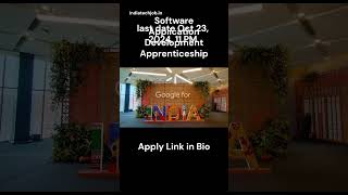 Google is hiring for Software Application Development Apprenticeship  india tech job [upl. by Sapowith]