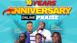 BETHSAIDA MINISTRY INTERNATIONAL 10 YEARS ANNIVERSARY ONLINE PRAISE DAY 9 [upl. by Aenotna]