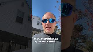 BREAKING Gerrit Cole opts out of Contract breakingnews yankees mlb youtubeshorts [upl. by Eirak558]