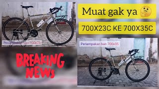 Upgrade Ban 700x23c ke 700x35c  Auto Gravel gravelbike sepedajadul [upl. by Iram341]