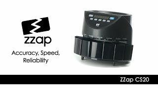 ZZap CS20 Coin Counter amp Sorter Machine [upl. by Sosthena]