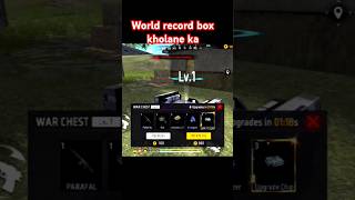 World record all free Fire Box kholane ka tgmgamer freefire video gaming video [upl. by Agueda]