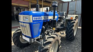 SWARAJ 744FE 4WD SIDE GEAR 2024 MODEL [upl. by Nived405]