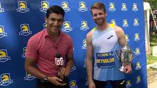 Paraathlete from Mass breaks world record at BAA 10K [upl. by Rocray]