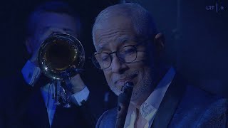 Live Latin jazz flugelhorn SOLO DenisWickUSA Artist from Lithuania Europe [upl. by Shaylah511]