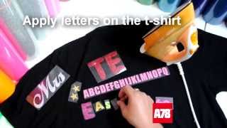 Instructions how to iron on the letters and numbers [upl. by Rufena]