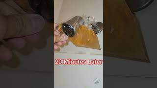 Cleaning Shower Head From Mineral Buildup shorts bathroom hardwater [upl. by O'Malley]