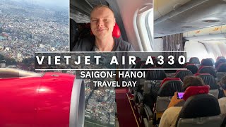 Flying VietJet Air A330 In Economy Saigon to Hanoi [upl. by Damalus819]