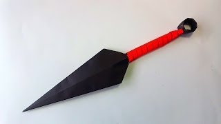 Cómo hacer una Kunai de papel  Arma Ninja Casera [upl. by Benson83]