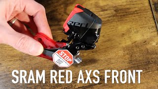 Sram Red AXS Front Derailleur  Discussion and Installation [upl. by Idnar598]