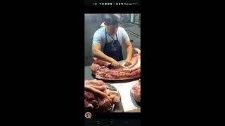 matansero tv QUICK DEBONE PIG PORK HAM LEG CUTTING AMAZING KNIFE SKILLS 107 DEBONE PIGMEAT 🥩🥩🐖🥩🐖 [upl. by Stutzman]