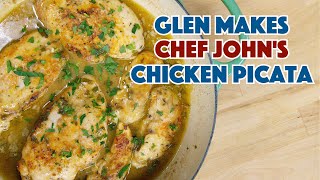 ✅ Glen Makes Chef John Food Wishes Chicken Piccata [upl. by Ahsienod]