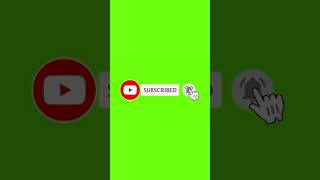 GreenScreenSubscribeButtonAnimationGreenScreenButtonshorts [upl. by Anitsud]