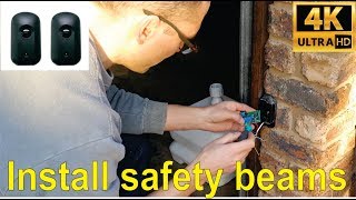 How to install infrared safety beams for gate or garage Centurion I5 type [upl. by Abner]