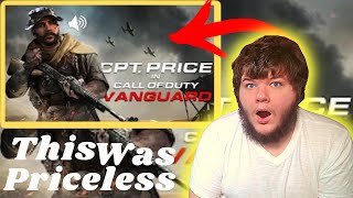 FIRST TIME REACTING TO  AZERRZ CAPTAIN PRICE Voice TROLLING on COD VANGUARD [upl. by Stavros]