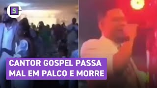 Pedro Henrique Vídeo mostra momento em que cantor gospel tem infarto no palco [upl. by Nal]