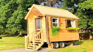 Rustic Beautiful Tiny House On Wheels Inside have everything you need  Living Design Tiny House [upl. by Hawk557]