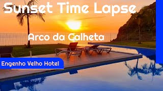 Madeira  Arco da Calheta  Sunset Time Lapse [upl. by Siocnarf]