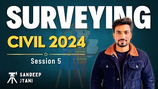 5 Compass Surveying  Civil Engineering 2024 sandeepjyani sscje2024civil surveying [upl. by Kirkpatrick]