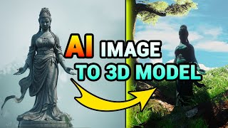 Turn your AI images to simple 3D models in seconds  Tutorial UE5 [upl. by Talyah324]